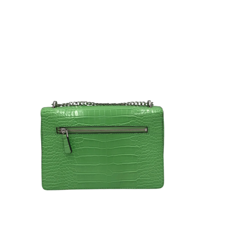 GUESS CROSSBODY HANDBAG GREEN SILVER