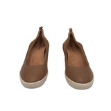 VIONIC WEDGE SLIP-ON SHOES BROWN 7.5
