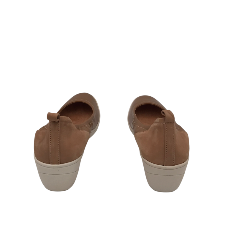 VIONIC WEDGE SLIP-ON SHOES BROWN 7.5