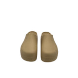 CROCS RET$65 RUBBER PLATFORM MULE SHOES SAND 8