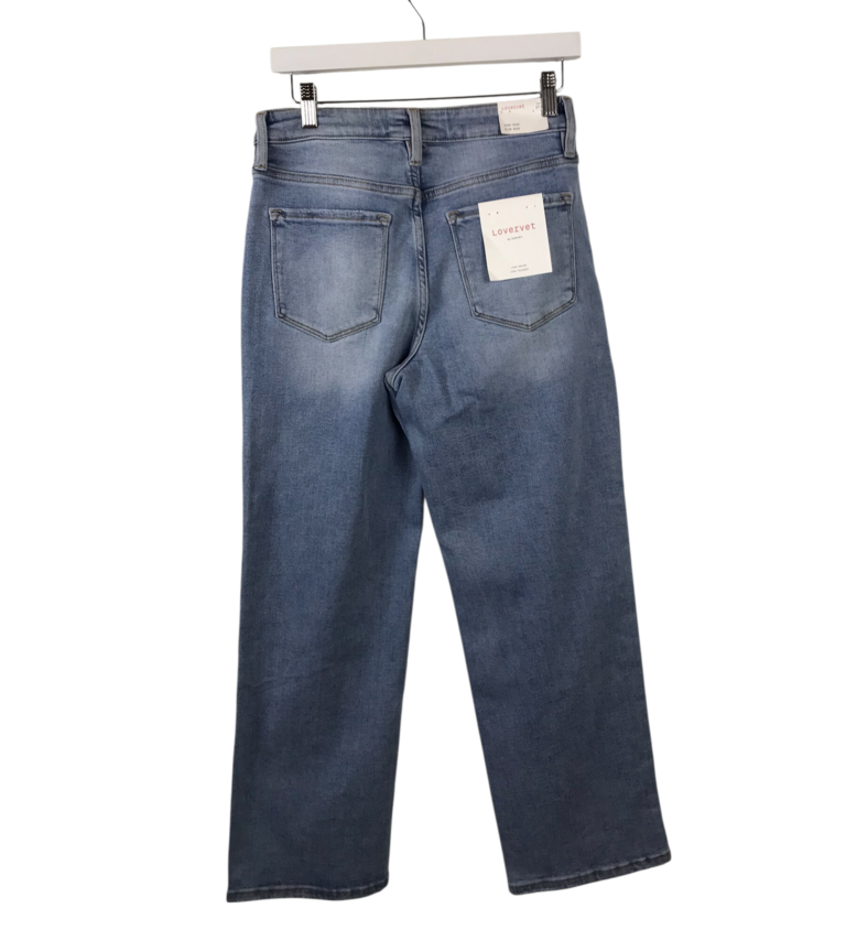VERVET NWT$72 STUDDED STRAIGHT LEG JEANS BLUE 27