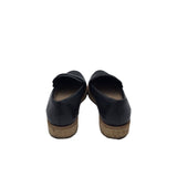 ALDO LEATHER LOAFER SHOES BLACK 7.5