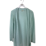 EILEEN FISHER OPEN LONG SLEEVE DESIGNER CARDIGAN MINT SMALL