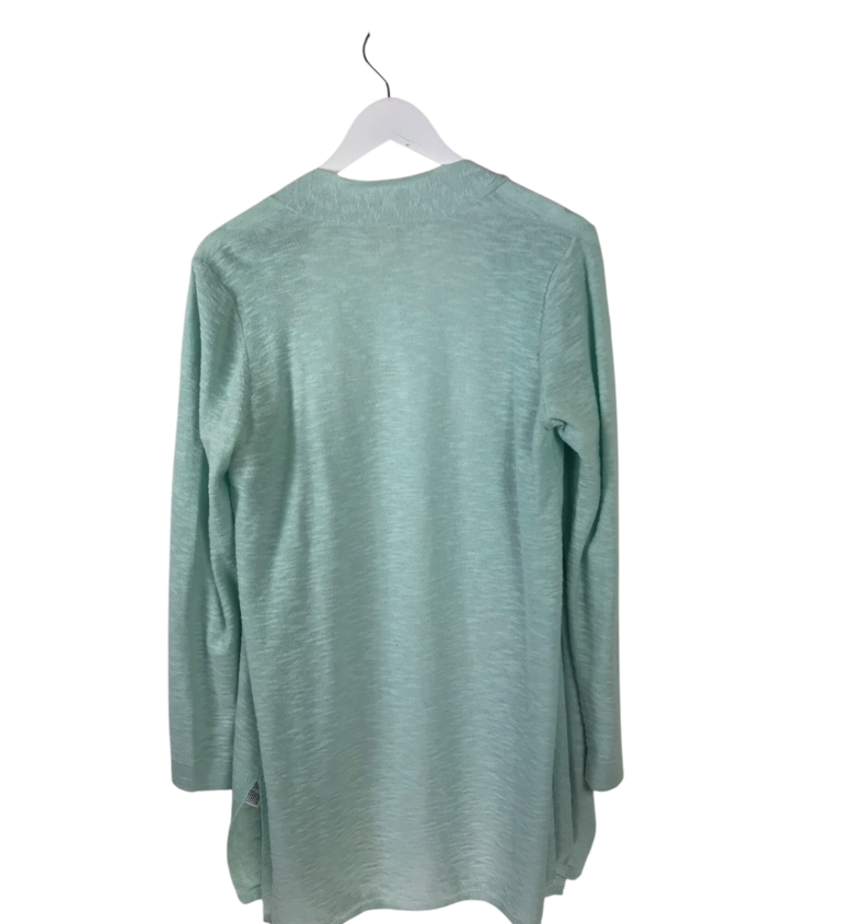 EILEEN FISHER OPEN LONG SLEEVE DESIGNER CARDIGAN MINT SMALL