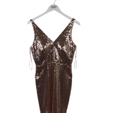 SEQUIN SLEEVELESS DRESS GOLD 10