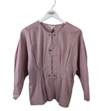 BANANA REPUBLIC NWT$120 ZIP DOLMAN TOP PINK XSMALL