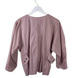 BANANA REPUBLIC NWT$120 ZIP DOLMAN TOP PINK XSMALL