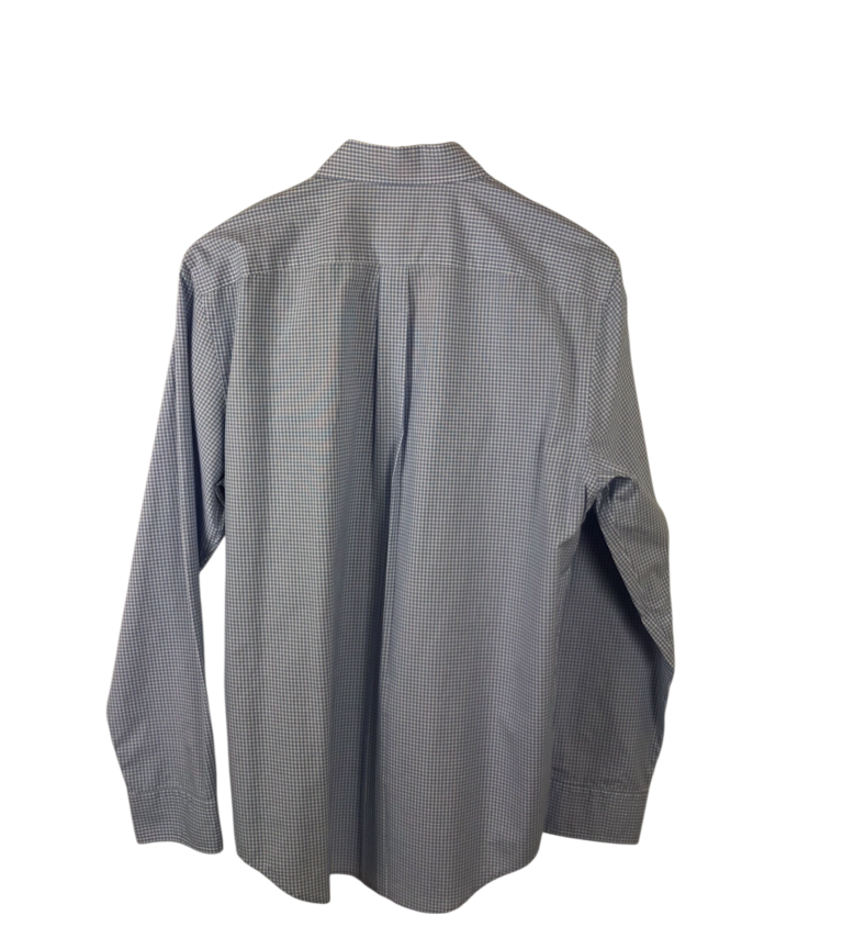 VINEYARD VINES PLAID LONG SLEEVE MEN SHIRT BLUE WHITE SMALL