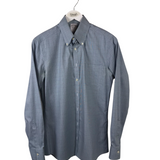 BROOKS BROTHERS PLAID LONG SLEEVE MEN SHIRT GREEN BLACK 14.5