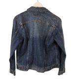 LUCKY BRAND DENIM BUTTON JACKET BLUE MEDIUM