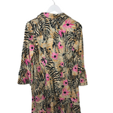 LILLY PULITZER NWT$148 FLARE SLEEVE DESIGNER DRESS TAN BLACK SMALL