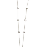 .925 STATION CLOVER NECKLACE SILVER MOTHER OF PEARL