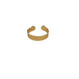 CUFF BRACELET GOLDTONE WHITE