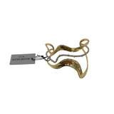 ALEXIS BITTAR RET$345 WAVY CRYSTAL CUFF BRACELET GOLDPLATED