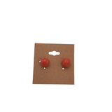 .925 CORAL STUDS EARRINGS CORAL