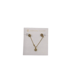KENDRA SCOTT STUDS SET DRUSY NECKLACE GOLDTONE