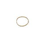 RET$85 CRESCENT BANGLE BRACELET GOLDTONE