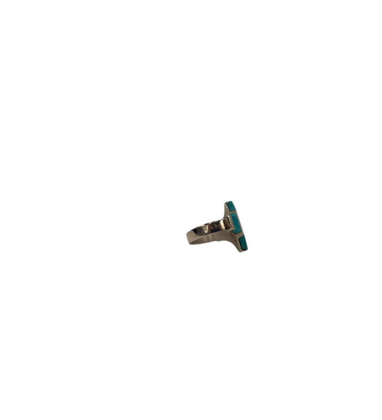 .925 TURQUOISE RING SILVER TURQUOISE 8