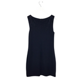 ST JOHN EVENING EMBELLISHED SLEEVELESS DESIGNER DRESS BLACK 8