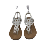 WEDGE SANDAL SHOES WHITE 6.5