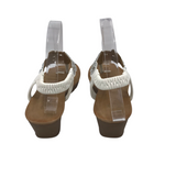 WEDGE SANDAL SHOES WHITE 6.5