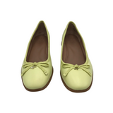 NATURALIZER LEATHER BALLET FLAT SHOES LIME 7