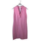 LILLY PULITZER SLEEVELESS DESIGNER DRESS PINK WHITE 2