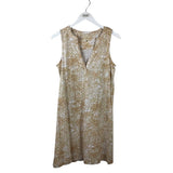 LILLY PULITZER NWT$98 SLEEVELESS MINI DESIGNER DRESS TAN WHITE SMALL