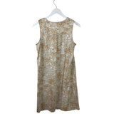 LILLY PULITZER NWT$98 SLEEVELESS MINI DESIGNER DRESS TAN WHITE SMALL