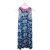 LILLY PULITZER SLEEVELESS DESIGNER DRESS PINK BLUE 2