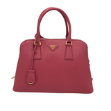 PRADA PROMENADE SAFFIANO LEATHER LUXE HANDBAG DUSTY ROSE 12L x 8H x 4.5W