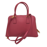 PRADA PROMENADE SAFFIANO LEATHER LUXE HANDBAG DUSTY ROSE 12L x 8H x 4.5W