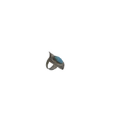 .925 AZTEC GEMSTONE RING SILVER TURQUOISE 8.5