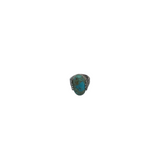 .925 TURQUOISE STONE RING SILVER TUR 8