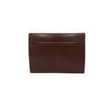 FERRAGAMO LEATHER SHOULDER LUXE HANDBAG BROWN