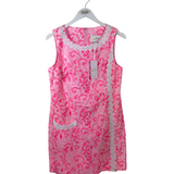 LILLY PULITZER NWT$218 SLEEVELESS DESIGNER DRESS PINK WHITE 8