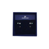 SWAROVSKI STUD SET W/BOX EARRINGS SILVER
