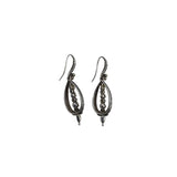 BARBARA BIXBY .925/18K PEARL DANGLE EARRINGS SILVER WHITE