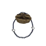 BARBARA BIXBY .925/18K PEARL NECKLACE SILVER GRAY