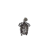 BARBARA BIXBY .925/18K GODDESS QUAN PENDANT JEWELRY SILVER GARNET