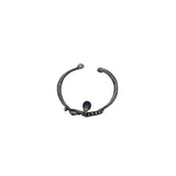 BARBARA BIXBY .925/18K MULTI GEMSTONE CUFF BRACELET SILVER PURPLE