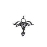 BARBARA BIXBY .925/18K RAM PENDANT JEWELRY SILVER GARNET