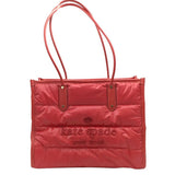 KATE SPADE RET$399 QUILTED TOTE HANDBAG RED 14x11.5x8