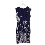 VINCE CAMUTO FLORAL SLEEVELESS DRESS NAVY WHITE 6