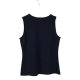 FRANK LYMAN NWT$148 CHAIN TRIM SLEEVELESS DESIGNER TOP BLACK MEDIUM