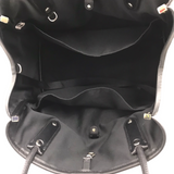 RET$398 2PC JACQUARD FLORAL TOTE HANDBAG BLACK TAN