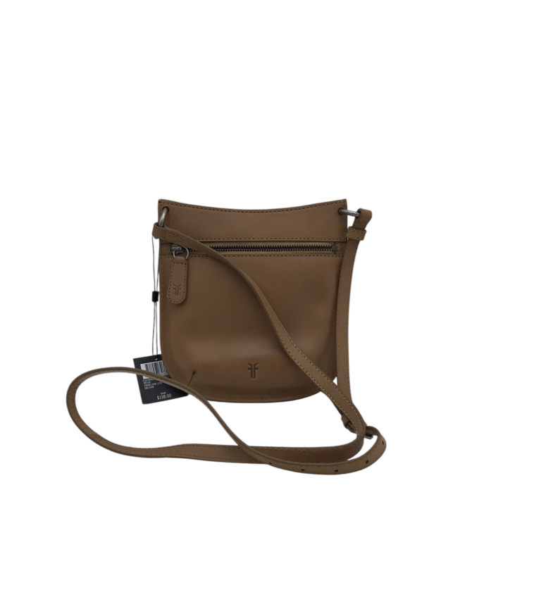 FRYE NWT$198 WOVEN CROSSBOY HANDBAG BROWN