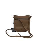 FRYE NWT$198 WOVEN CROSSBOY HANDBAG BROWN