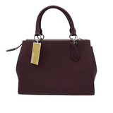 MICHAEL MICHAEL KORS NWT$298 SAFFINO LEATHER SATCHEL HANDBAG MAROON 11L x 8H x 5W