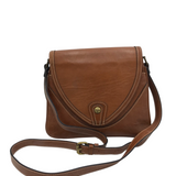 PATRICIA NASH LEATHER CROSSBODY HANDBAG BROWN